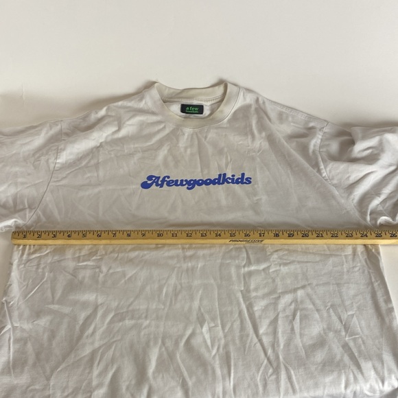 STAINED A FEW GOOD KIDS Logo Print Crew Neck Long Sleeve Tee size XL - Picture 9 of 13